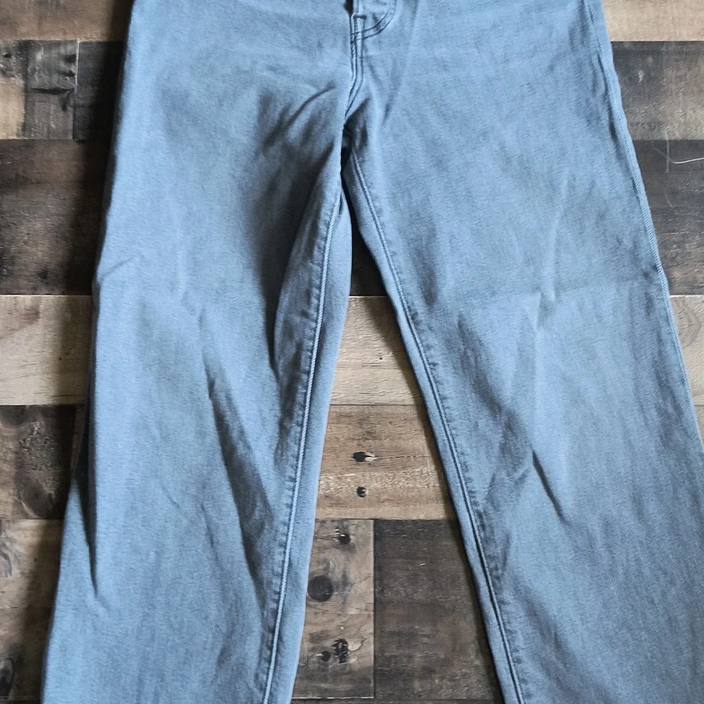 Levi's Gray Ribcage Straight Ankle Cropped Jeans Sz 27 Women - Picture 10 of 13